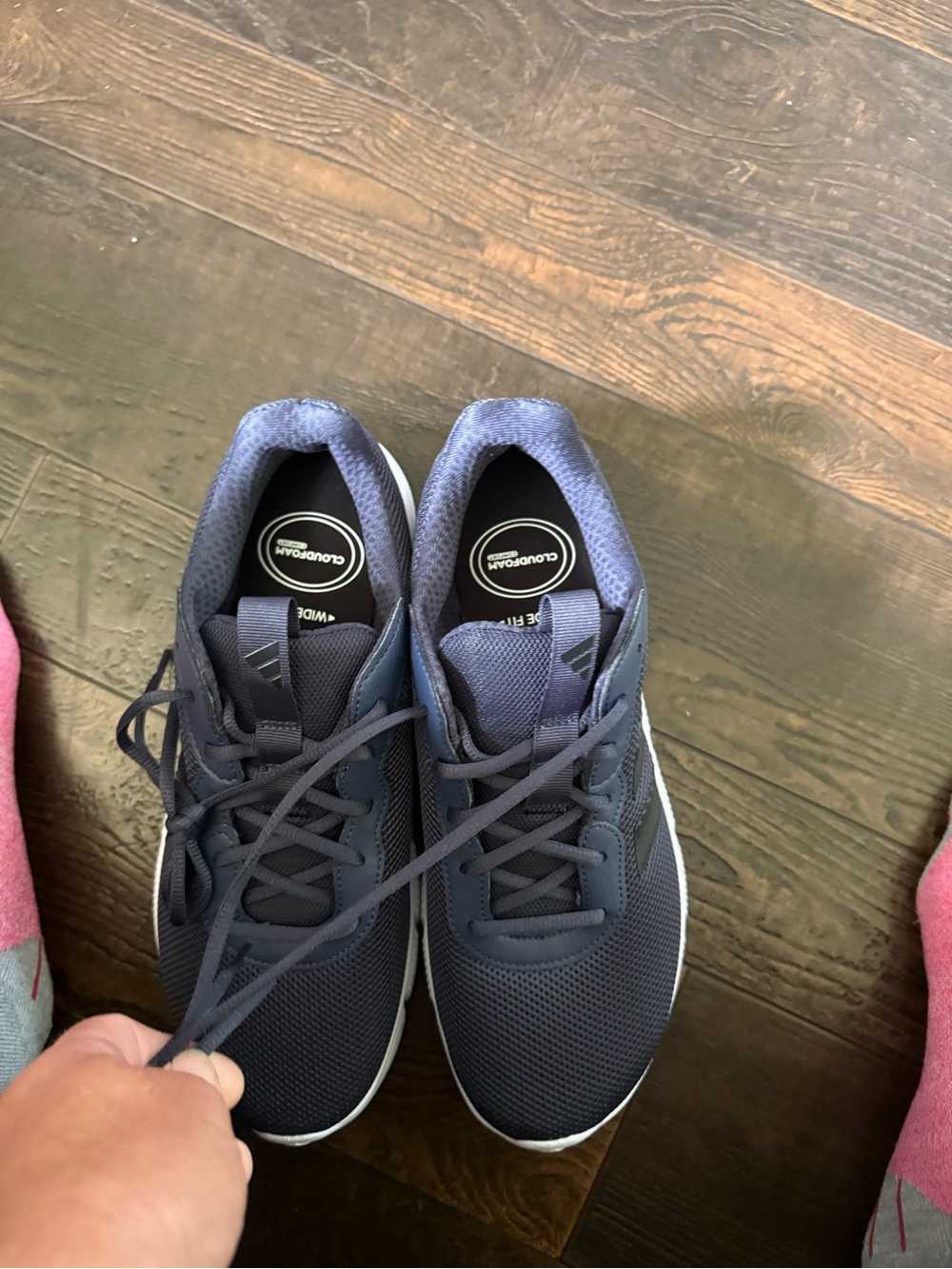 adidas Men's Navy Athletic Running Shoes